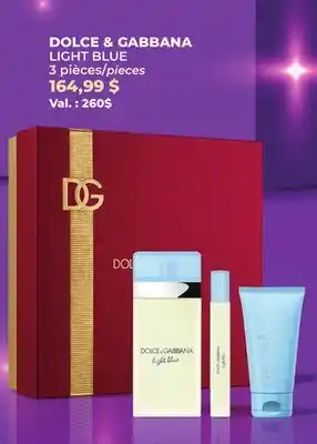 Familiprix DOLCE & GABBANA, LIGHT BLUE, 3 pieces offer