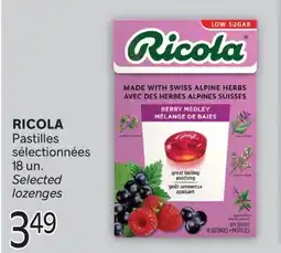 Brunet RICOLA Pastilles sélectionnées offer