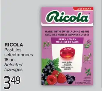 Brunet RICOLA Pastilles sélectionnées offer