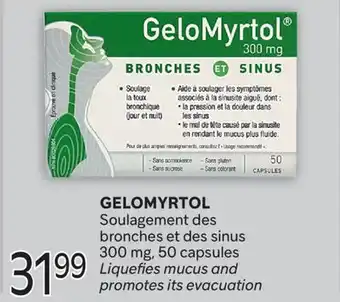Brunet GELOMYRTOL Soulagement des bronches et des sinus 300 mg offer