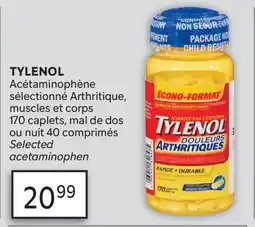 Brunet TYLENOL Acétaminophène sélectionné Arthritique, muscles et corps offer