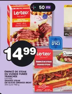 Marches Tradition LESTERS SHAVED STEAK OR SLICED SMOKED MEAT offer