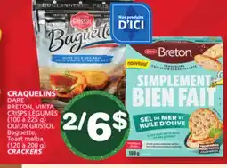 Marches Tradition DARE BRETON, VINTA OR GRISSOL Toast melba CRACKERS offer