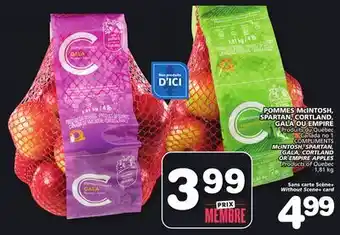 Marches Tradition COMPLIMENTS McINTOSH, SPARTAN, GALA, CORTLAND GALA, CORTLAND OR EMPIRE APPLES offer