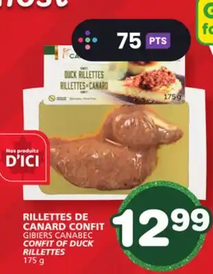 Marches Tradition GIBIERS CANABEC CONFIT OF DUCK RILLETTES offer