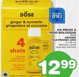 Marches Tradition DOSE ORGANIC COLD-PRESSED JUICE offer