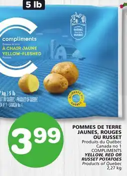 Marches Tradition COMPLIMENTS YELLOW, RED OR RUSSET POTATOES offer