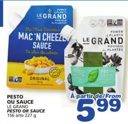 Marches Tradition LE GRAND PESTO OR SAUCE offer