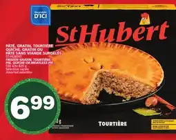 Marches Tradition ST-HUBERT FROZEN GRATIN, TOURTIÈRE, PIE, QUICHE OR MEATLESS PIE PIE offer
