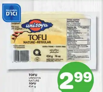 Marches Tradition UNISOYA NATURE TOFU offer