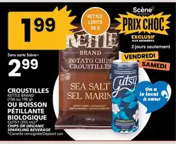 Rachelle-Bery Grocery KETTLE BRAND (156 or 198 g) CHIPS OR GUTSY (355 mL) ORGANIC SPARKLING BEVERAGE offer