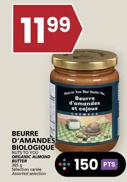 Rachelle-Bery Grocery NUTS TO YOU ORGANIC ALMOND BUTTER offer