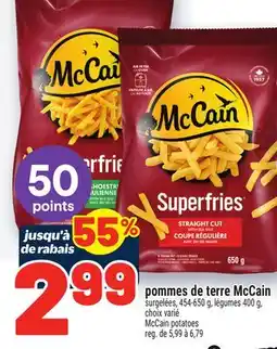 Metro POMMES DE TERRE MCCAIN | MCCAIN POTATOES offer