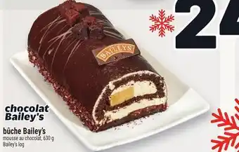 Metro BÛCHE BAILEY'S | BAILEY'S LOG offer