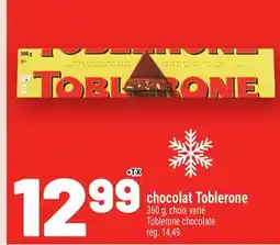 Metro CHOCOLAT TOBLERONE | TOBLERONE CHOCOLATE offer
