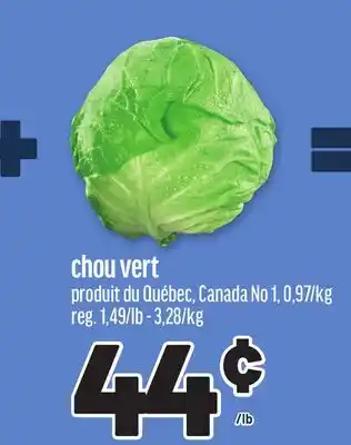 Metro CHOU VERT offer