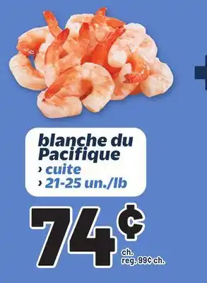 Metro BLANCHE DU PACIFIQUE offer