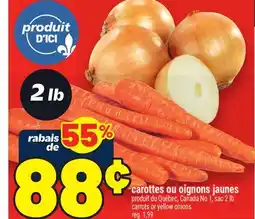 Metro CAROTTES OU OIGNONS JAUNES | CARROTS OR YELLOW ONIONS offer