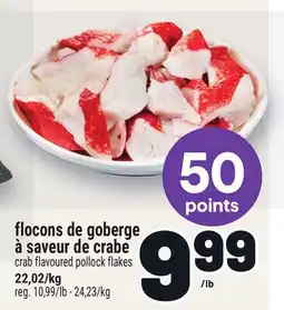Metro FLOCONS DE GOBERGE À SAVEUR DE CRABE | CRAB FLAVOURED POLLOCK FLAKES offer