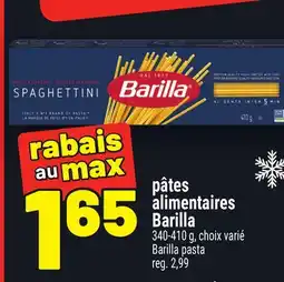 Metro PÂTES ALIMENTAIRES BARILLA | BARILLA PASTA offer