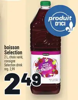 Metro BOISSON SELECTION | SELECTION DRINK offer