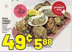 Metro HUÎTRES MALPÈQUE STANDARD | STANDARD MALPEQUE OYSTERS offer