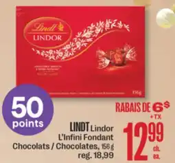 Jean Coutu LINDT Lindor L'Infini Fondant Chocolates offer
