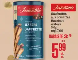 Jean Coutu IRRESISTIBLES Hazelnut wafers offer