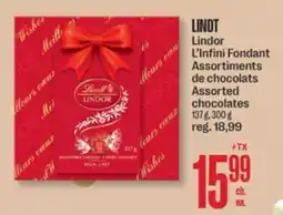 Jean Coutu LINDT Lindor L'Infini Fondant Assorted chocolates offer