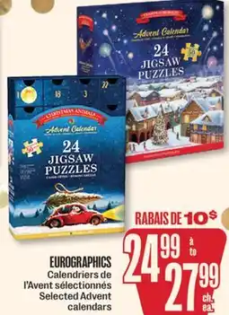 Jean Coutu EUROGRAPHICS Selected Advent calendars offer