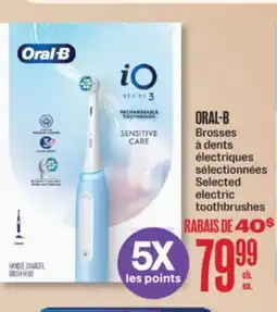 Jean Coutu ORAL-B Selected electric toothbrushes offer