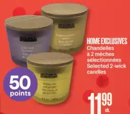 Jean Coutu HOME EXCLUSIVES Selected 2-wick candles offer
