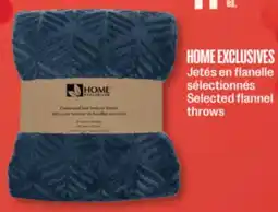 Jean Coutu HOME EXCLUSIVES Selected flannel throws offer
