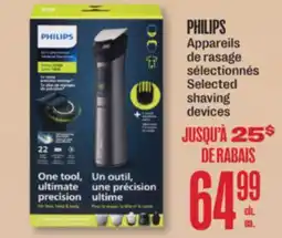 Jean Coutu PHILIPS Selected shaving devices offer
