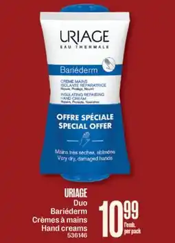 Jean Coutu URIAGE Duo Bariéderm Hand creams offer