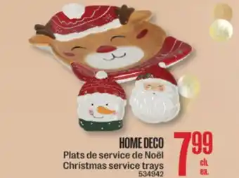 Jean Coutu HOME DECO Christmas service trays offer