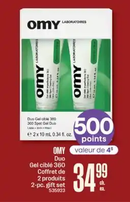 Jean Coutu OMY Duo Gel ciblé 360 2-pc. gift set offer