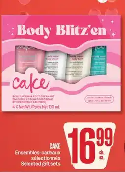 Jean Coutu CAKE Selected gift sets offer