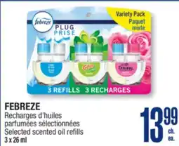 Jean Coutu FEBREZE Selected scented oil refills offer