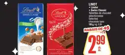 Jean Coutu LINDT • Lindor • Swiss Selected chocolate bars offer