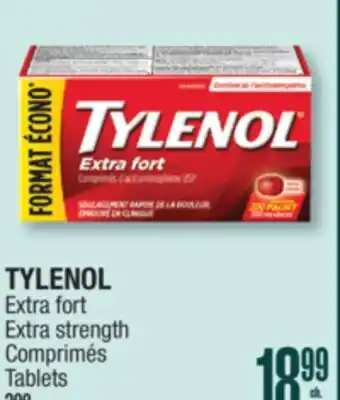 Jean Coutu TYLENOL Extra strength offer