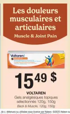 Jean Coutu VOLTAREN Back & Muscle offer