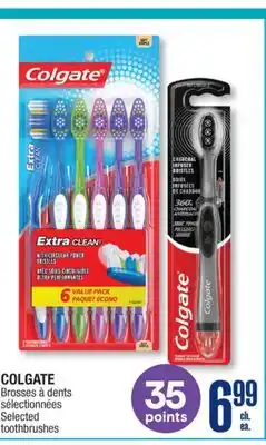 Jean Coutu COLGATE Selected toothbrushes offer
