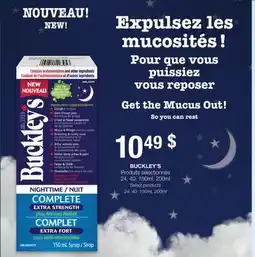 Jean Coutu BUCKLEY'S Select products offer