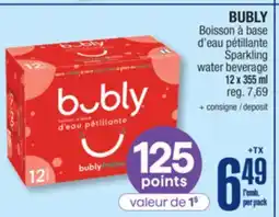 Jean Coutu BUBLY Sparkling water beverage offer