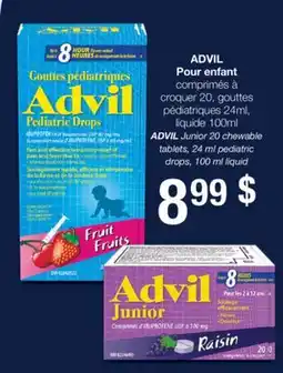 Jean Coutu ADVIL Junior 20 chewable offer