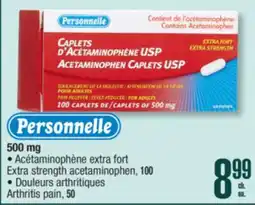 Jean Coutu Personnelle Extra strength acetaminophen offer
