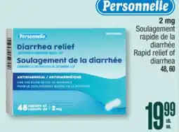 Jean Coutu PERSONNELLE 2 mg Rapid relief of diarrhea offer