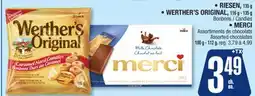 Jean Coutu RIESEN, WERTHER'S ORIGINAL, MERCI Selected products offer