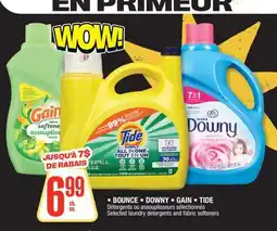 Jean Coutu BOUNCE | DOWNY | GAIN | TIDE Selected laundry detergents and fabric softeners offer